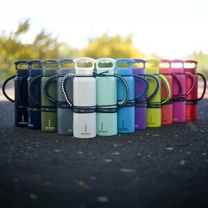 Fifty fifty Black and green Paracord Tumbler holder handle